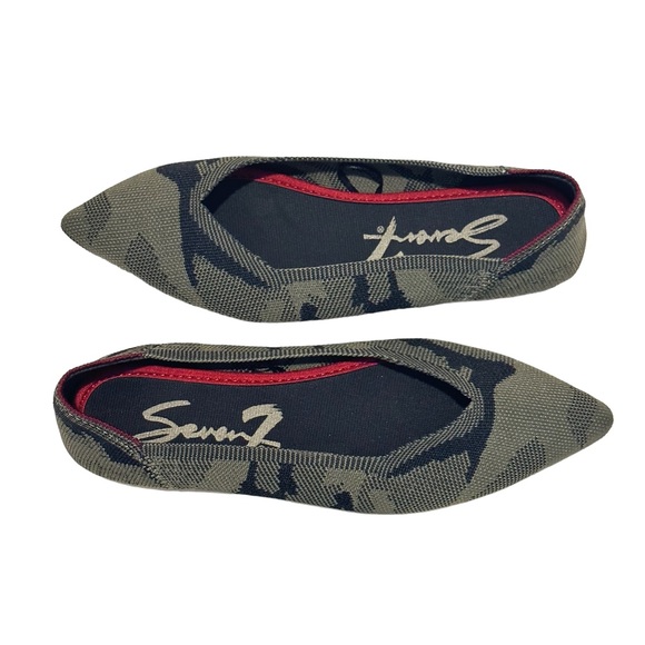SEVEN 7 ELSA POINT CAMOUFLAGE FLATS SZ 7 - Picture 2 of 5